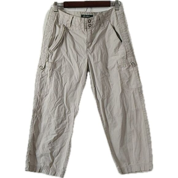 Eddie Bauer Tan Cargo Pants Relaxed Fit Lightweight - Picture 1 of 6